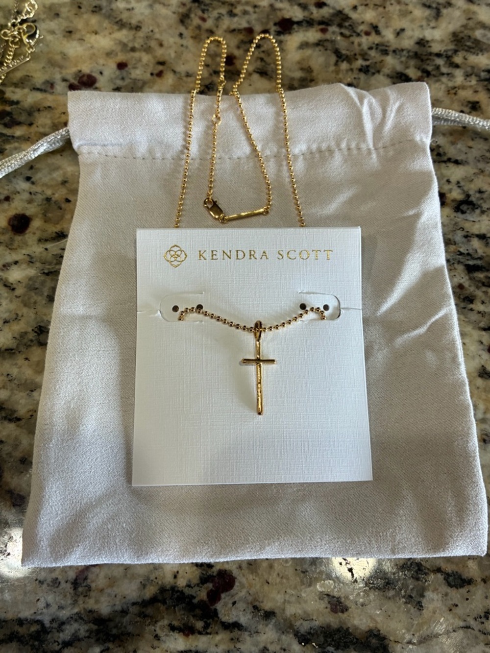 18k gold Vermeil Kendra Scott cross - nwot